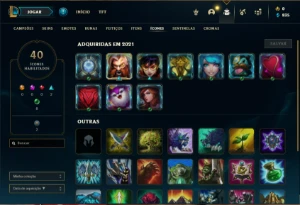 Conta Unranked com 28 Champs e 4 Skins + 2 Fragmentos - League of Legends LOL