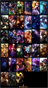 VENDO CONTA PRATA V COM 33 SKINS (TOTAL DE 31K DE RP) - League of Legends LOL