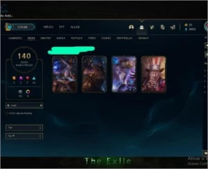 CONTA  RIVEN CAMPEONATO DA S2 + RYZE TRIUN PREÇO PROMOCIONAL - League of Legends LOL