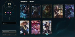 CONTA LOL GOLD 1 LVL 99 - League of Legends