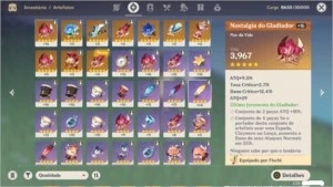 Conta Mundo level 41 +  Venti  +  100% Geoculos + Olho Vento - Genshin Impact