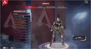 Conta com Herança Wraith Apex - Apex Legends