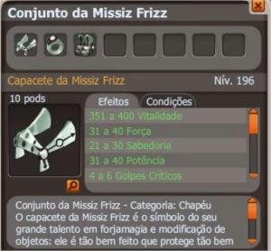 Conjunto Missiz Frizz Dofus (HELIOBOROS)