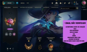 Conta Lol email não verificado - League of Legends