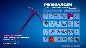 Conta Fortnite(Glow E Picareta Da Viuva Negra)