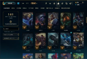 Diamante 4 com 85 Champs e 38 Skins - League of Legends LOL