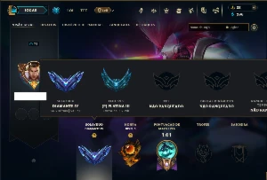 Diamante 4 com 85 Champs e 38 Skins