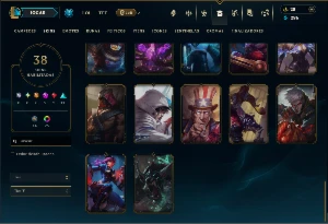 Diamante 4 com 85 Champs e 38 Skins - League of Legends LOL