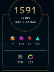 Conta Lol 1591 Skins + Valorant - League of Legends