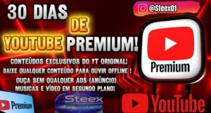 YT Premium 30 dias entrega automática - Assinaturas e Premium