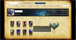 Conta Prata1 Mmr alto 27 a 30 - League of Legends LOL
