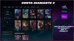 Conta Diamante II Main top laner - League of Legends LOL