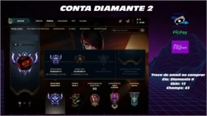 Conta Diamante II Main top laner - League of Legends LOL