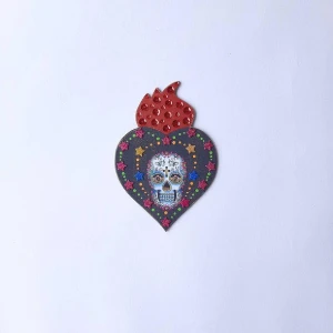 Enfeite de Parede Caveira Colorida 1 - Artesanato e Personalizados
