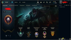 conta smurf plat 2 com 27 skins e 77 icones - League of Legends LOL