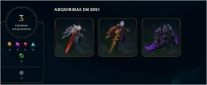 conta smurf plat 2 com 27 skins e 77 icones - League of Legends LOL