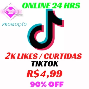 [PROMOÇÃO] 2K CURTIDAS TIKTOK 4,99 - ENVIO 24 HORAS / LIKES