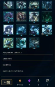Conta D4 - 368 SKINS/416 CROMAS - League of Legends LOL
