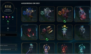 Conta D4 - 368 SKINS/416 CROMAS - League of Legends LOL