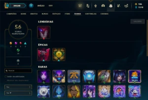 Bronze 2 com 36 Champs e 13 Skins ( MAIN ADC ) - League of Legends LOL