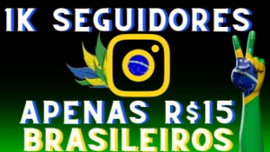 1K Seguidores Instagram Apenas R$ 14,99 (Mix) - Redes Sociais