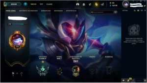 CONTA LOL PLATINA 4, 25 SKINS E 69 CAMPEÕES - League of Legends