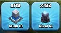 CV13 SEMI FULL TH13 6 CONSTRUTOR  5 SKINS BEM UPADO + GEMAS - Clash of Clans
