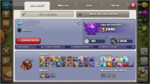 conta clash of clans cv10 e cv9 sem defesa