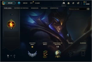 CONTA COM SKIN ULTIMATE PRA VENDER LOGO - League of Legends LOL