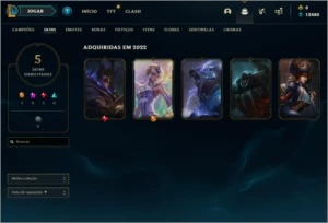 CONTA COM SKIN ULTIMATE PRA VENDER LOGO - League of Legends LOL