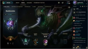 Conta de Lol Todos os Champions - Plat 1 +100 skins - League of Legends