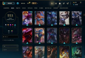 Unranked com TODOS os champs e 223 Skins + Kayle Juiza - League of Legends LOL