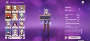 AYAKA + KAZUHA + DILUC C1 + KEQING + CORTADOR DA MONTANHA - Genshin Impact