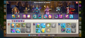 Duas Conta de clash of clans cv17 e CV 15