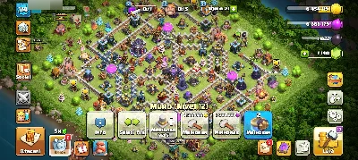 Duas Conta de clash of clans cv17 e CV 15