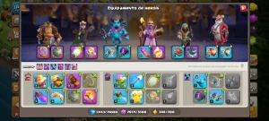 Duas Conta de clash of clans cv17 e CV 15