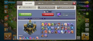 Duas Conta de clash of clans cv17 e CV 15