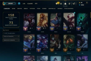 Platina 3 com 90 Champs e 68 Skins - League of Legends LOL