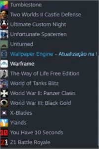 conta steam 5 anos com 74 jogos
