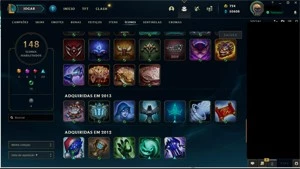 CONTA DE LEAGUE OF LEGENDS SUPER RARA COM SKINS DA S1E S2 LOL