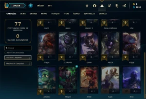 Conta Unranked com 20 Champs e 7 Skins + 8 Fragmentos - League of Legends LOL