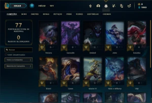 Conta Unranked com 20 Champs e 7 Skins + 8 Fragmentos - League of Legends LOL