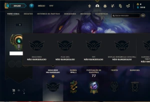 Conta Unranked com 20 Champs e 7 Skins + 8 Fragmentos - League of Legends LOL