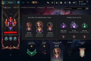 [Conta BR LOL]Viego Reinado Espectral+Borda+icone+236 SKINS - League of Legends