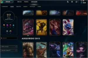Prata 1 86 campeões - League of Legends LOL