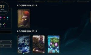 Prata 1 86 campeões - League of Legends LOL