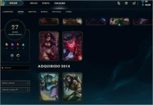 Prata 1 86 campeões - League of Legends LOL