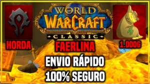 1.000 GOLD OURO - WOW CLASSICO - FAERLINA HORDA - Blizzard