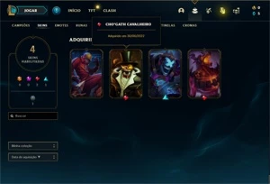 Conta ouro 4 com 38 Champs e 4 Skins - League of Legends LOL