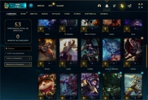 Conta ouro 4 com 38 Champs e 4 Skins - League of Legends LOL